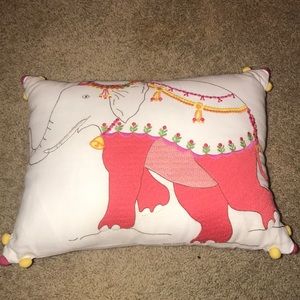 Elephant throw pillow